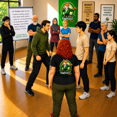 Das Kampfgeist Dojo vermittelt Inhalte zur Gewaltprävention.