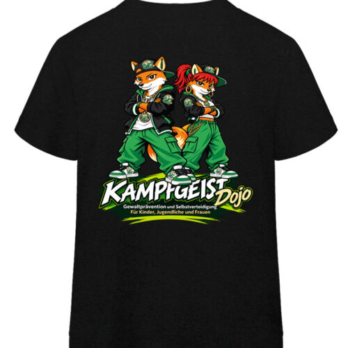 Kampfgeist Dojo Streetstyle T-Shirt für Teens und Erwachsene