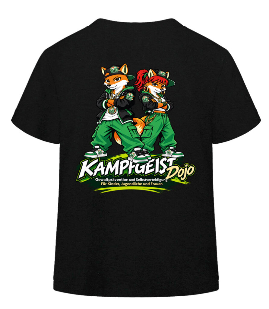 Kampfgeist Dojo Streetstyle T-Shirt für Teens und Erwachsene