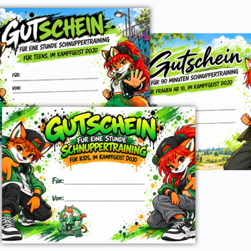 Gutscheine für ein Schnuppertraining